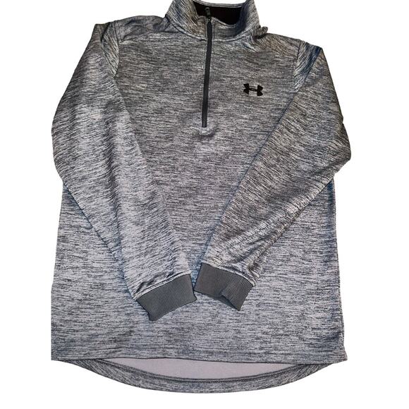 Men’s Under Armour Fleece Lined 1/4 Zip Cold Gear Loose Fit Top, Blue size S - Picture 3 of 8